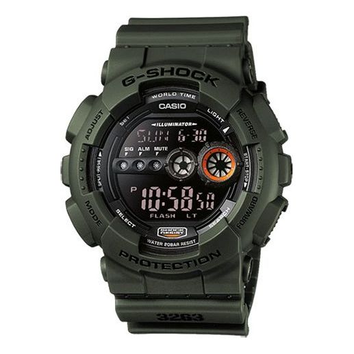 CASIO G-Shock Digital 'Green' GD-100MS-3