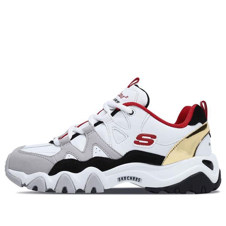 (WMNS) Skechers D'Lites 2.0 'White Red' 88888112-WRBK
