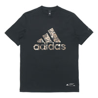 adidas China Tee M Panda Crew Neck Sports Short Sleeve Black GP1850