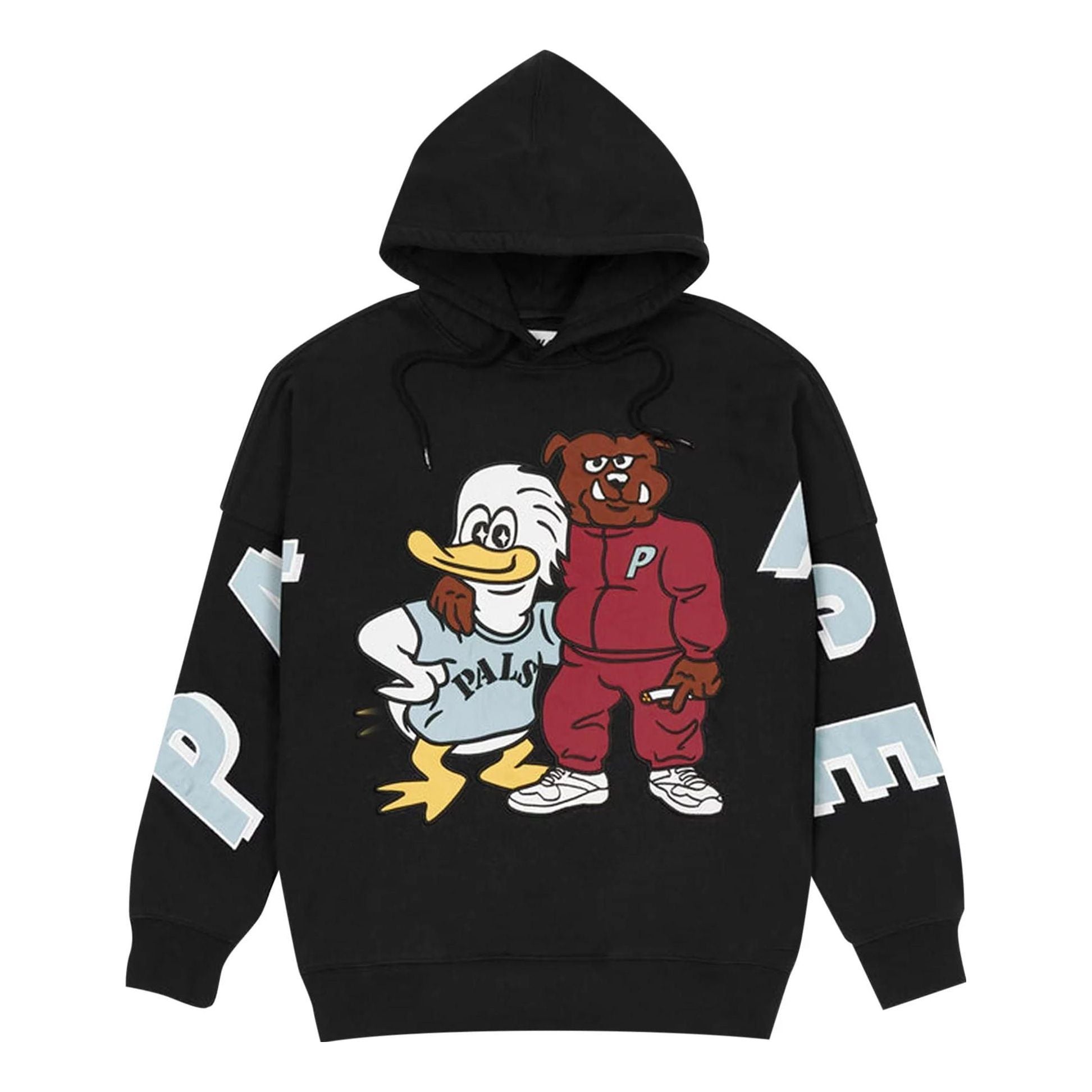 Palace SS22 Dog And Duck Drop Shoulder Hoodie 'Black' P22CS215