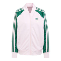 (WMNS) adidas Adicolor Classics SST Loose Track Jacket Asia Sizing 'Pink Green' IM9821