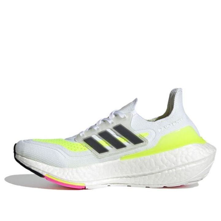 adidas Ultraboost 21 J 'White Solar Yellow' FZ2929