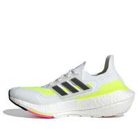 adidas Ultraboost 21 J 'White Solar Yellow' FZ2929