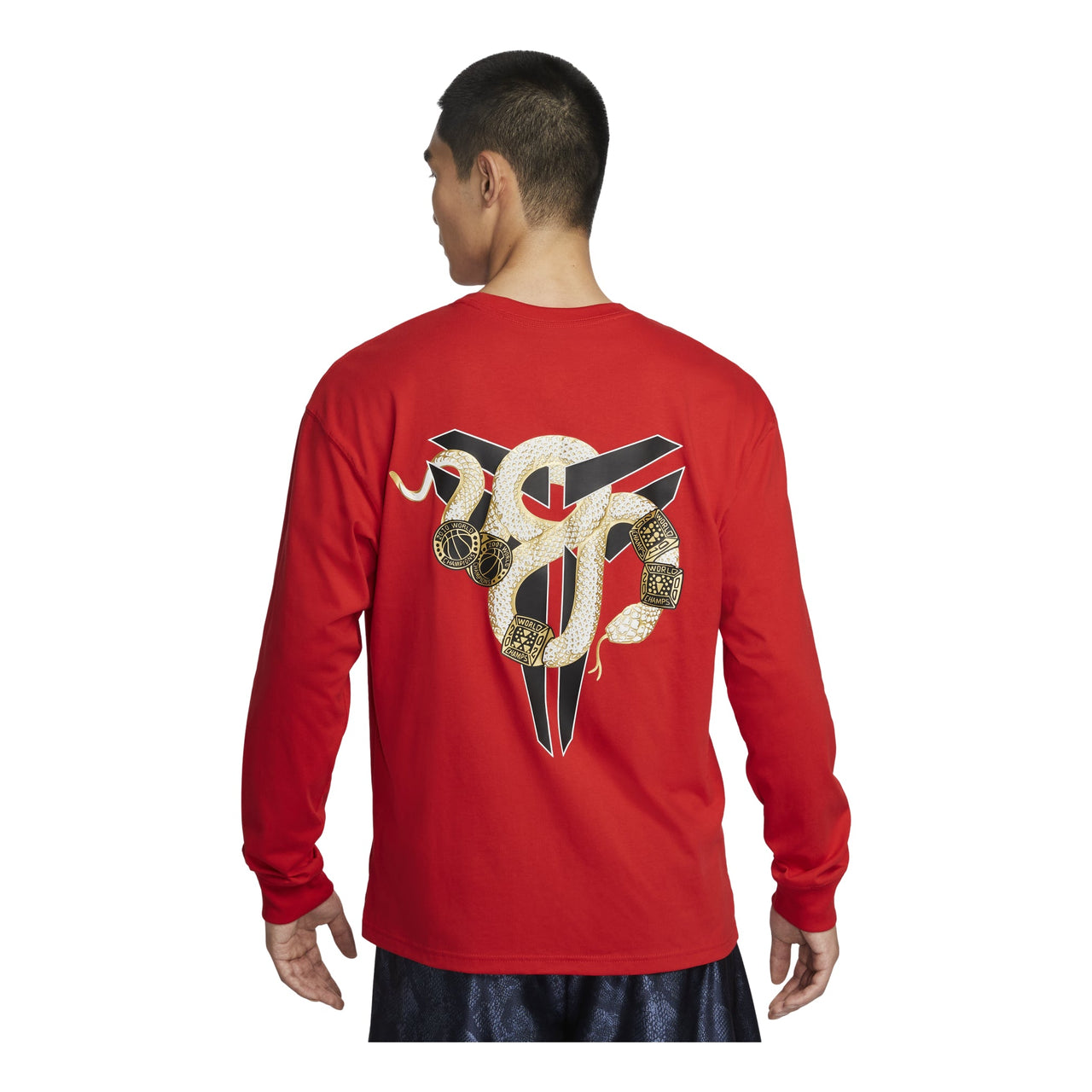 Nike Kobe Long-Sleeve T-Shirt Asia Sizing 'Year of Mamba Red' IB0242-657