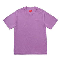 Supreme SS18 Overdyed Tee Purple Logo Tee SUP-SS18-165