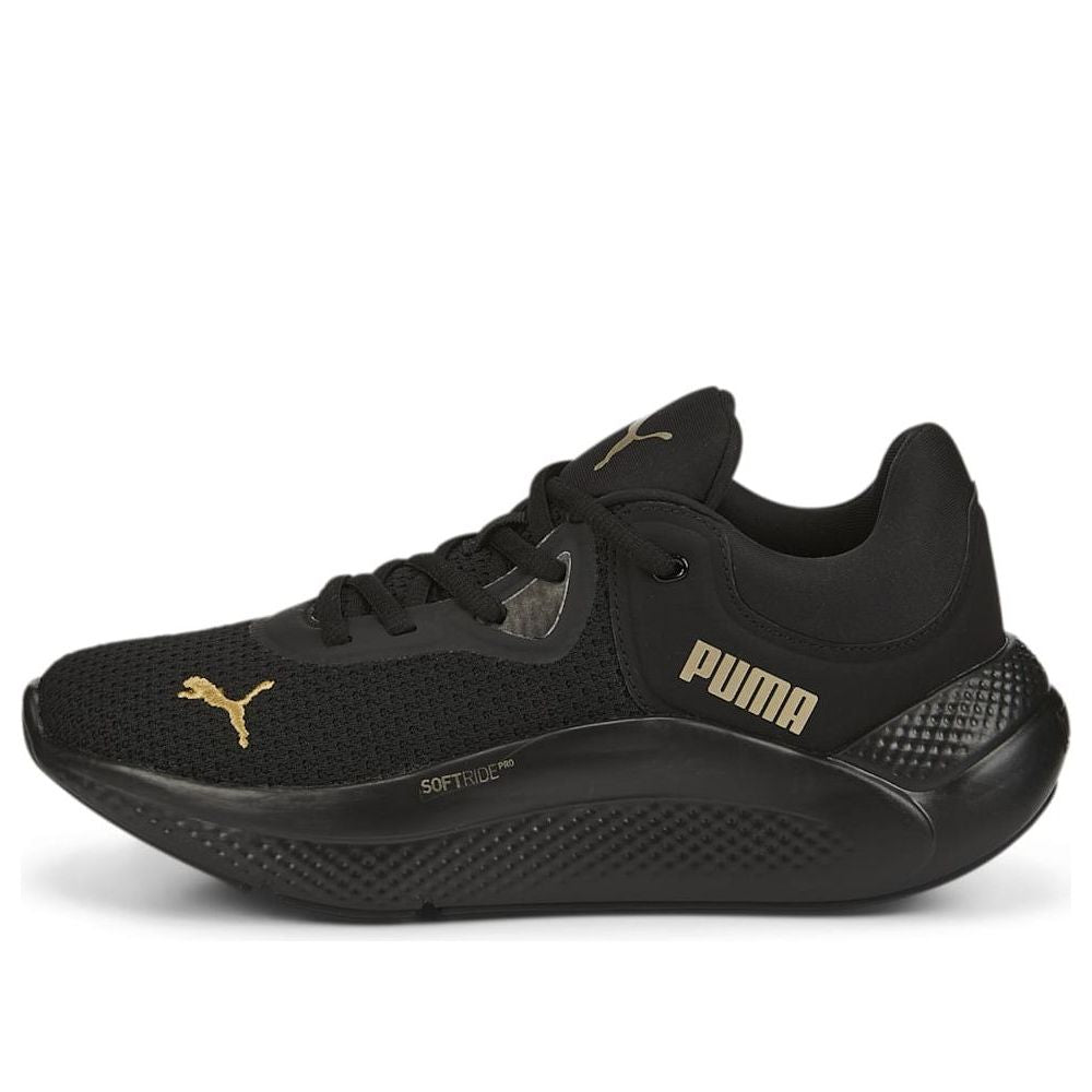(WMNS) PUMA Softride Pro 'Metallic - Black Team Gold' 377058-01