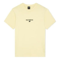 New Balance Logo T-shirt Asia Sizing 'Light Yellow' AMT22354-CYU