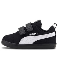 (TD) PUMA Courtflex V2 Mesh Sneakers Black/White 371759-04