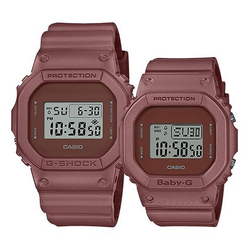 CASIO G-Shock & Baby-G Set 'Dark red' BGD-560ET-5PR+DW-5600ET-5PR
