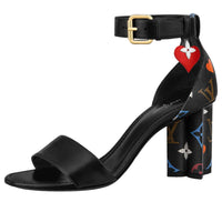 (WMNS) LOUIS VUITTON Game On Silhouette Sandals 'Black' 1A8MQB