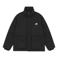 New Balance Logo Print Warm Jacket Asia Sizing 'Black' AMJ14309-BK