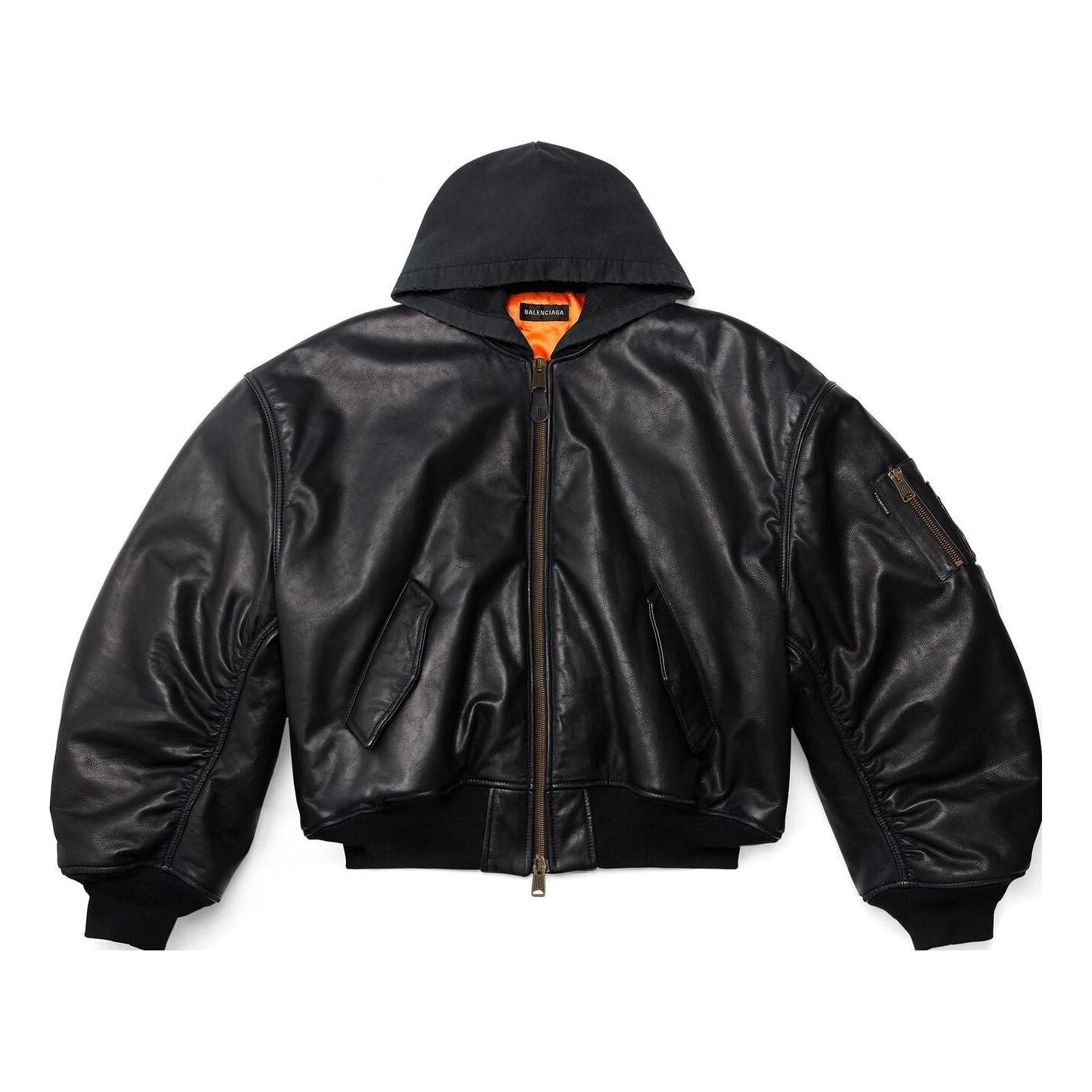 Balenciaga Hooded Bomber Jacket 'Black' 750953TOS171000