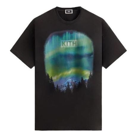 KITH Aurora Classic Logo Vintage Tee 'Black' KHM031519-001