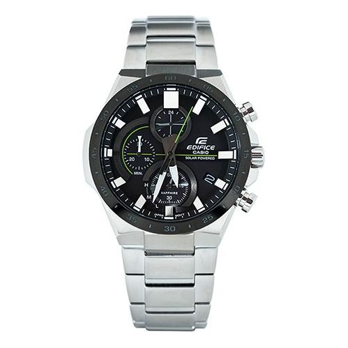 Casio Edifice Classic Solar Powered Analog Watch 'Black Steel Silver' EFB-690SBB-1AVUPR