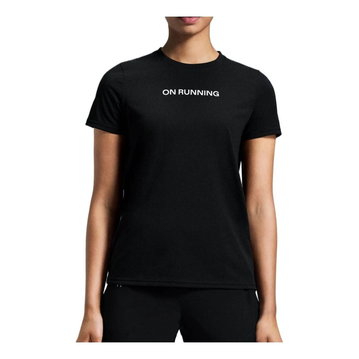 (WMNS) On Running Run-T T-Shirt 'Black' 1WE30390553