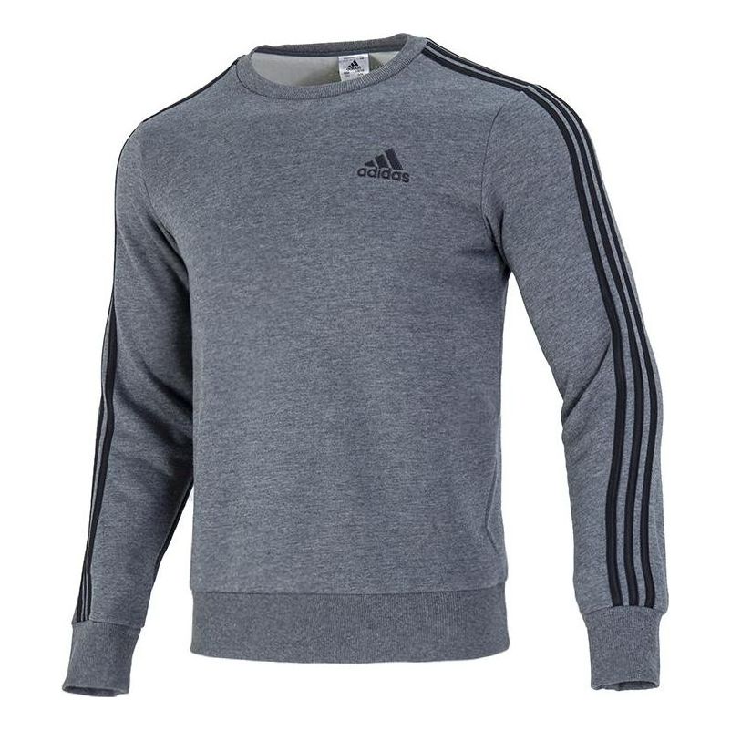 Men's adidas Pullover Round Neck Printing Long Sleeves Gray H12166