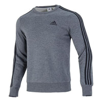 Men's adidas Pullover Round Neck Printing Long Sleeves Gray H12166