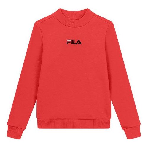 (WMNS) FILA Embroidered LOGO Minimalistic High Collar Red F11W018202F-RD