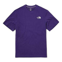 THE NORTH FACE Graffiti Character Small Logo Short Sleeve Couple Style Purple NT7UL09B