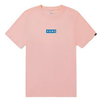 Vans Small Logo Printing Short Sleeve Couple Style Pink VN0A4MMCSYC