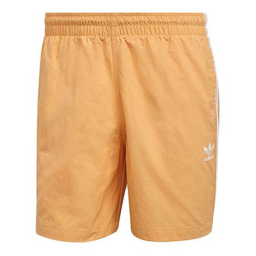 adidas originals Stripe Causual Sports Short Pant Male Orange/Yellow GN3525