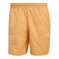 adidas originals Stripe Causual Sports Short Pant Male Orange/Yellow GN3525