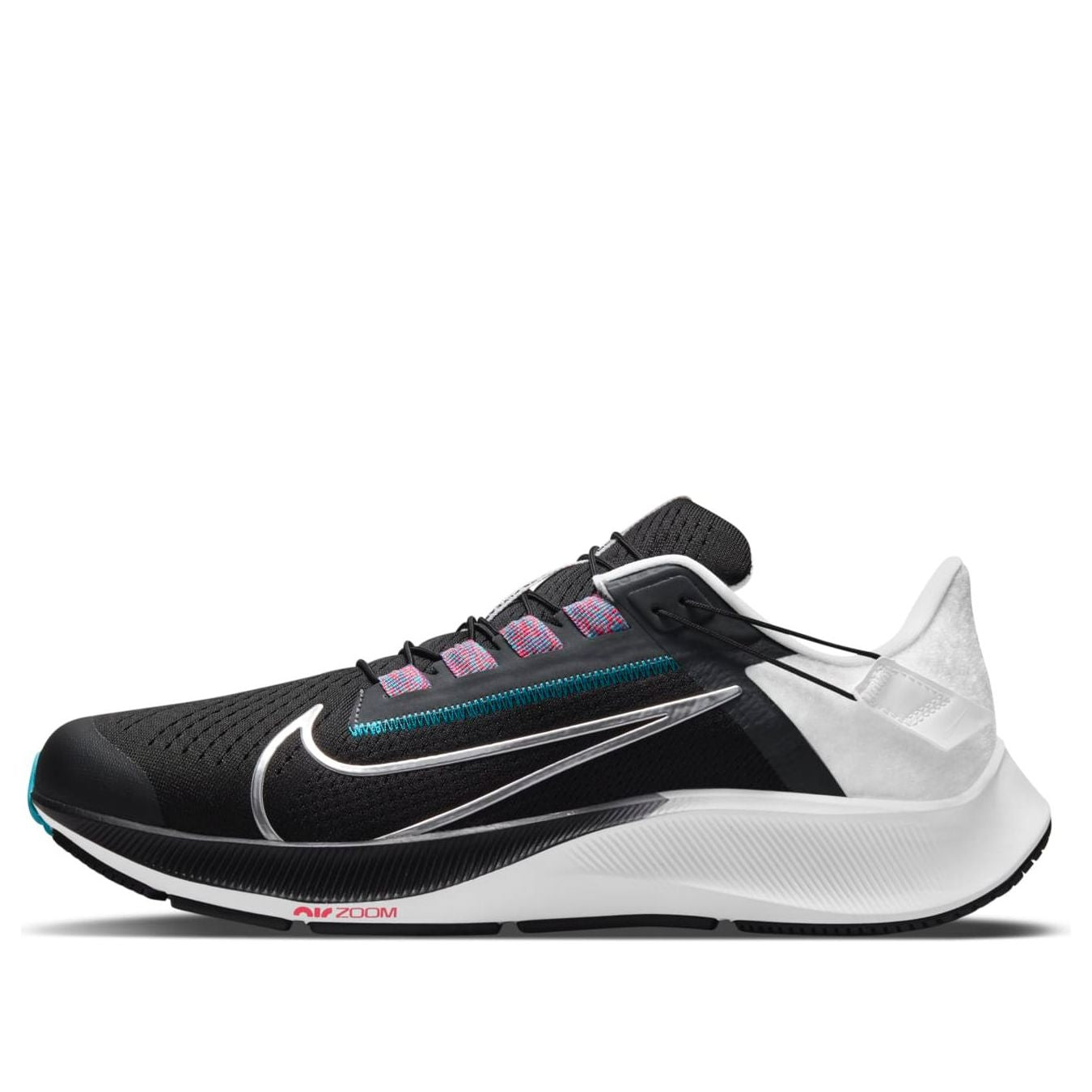 Nike Air Zoom Pegasus 38 FlyEase 'Black Metallic Silver' DA6674-002