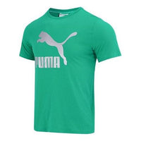 PUMA Classics Metallic Logo T-Shirt 'Green' 621559-36