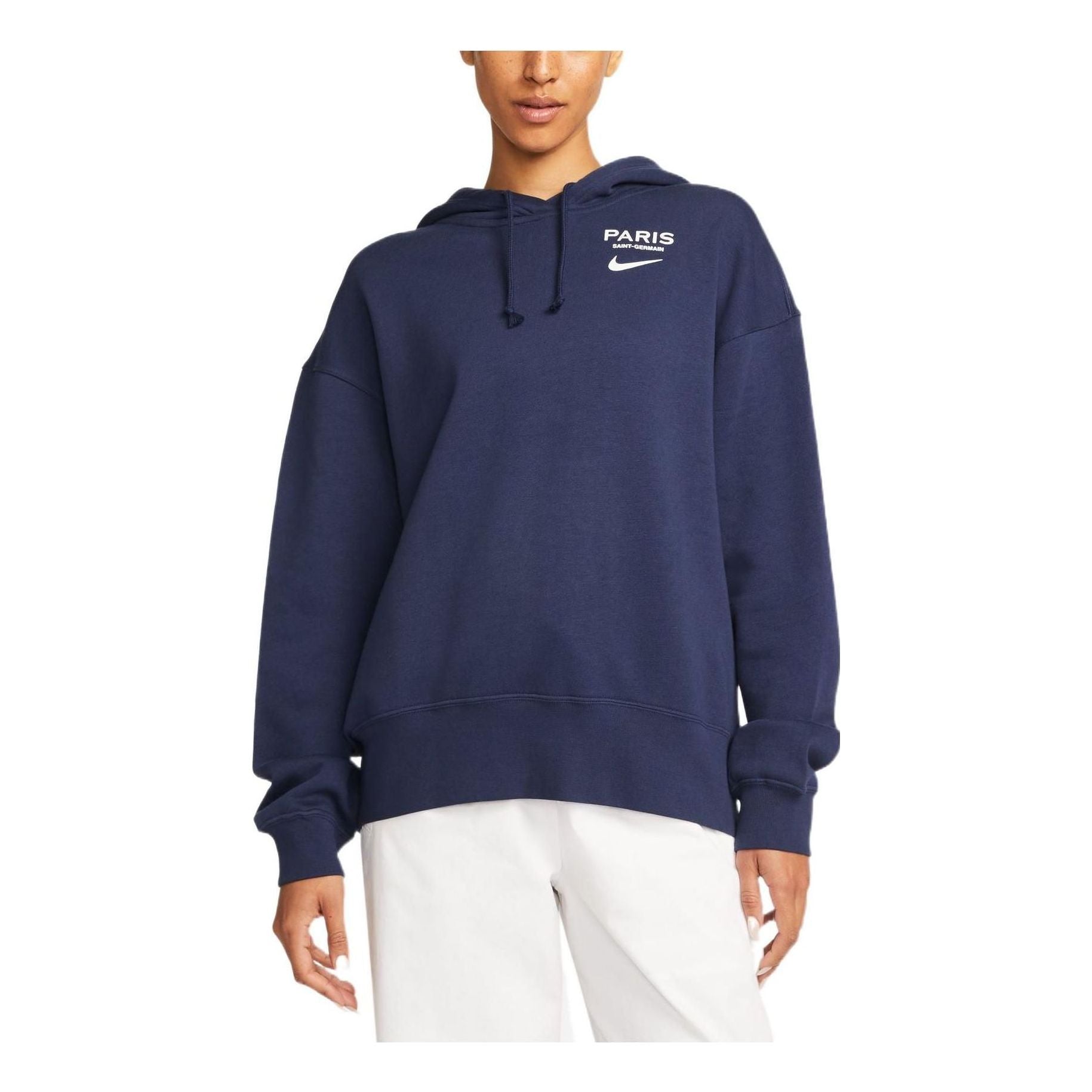 (WMNS) Nike Paris Saint Germain Fleece Hoodie 'Navy' DN1494-410