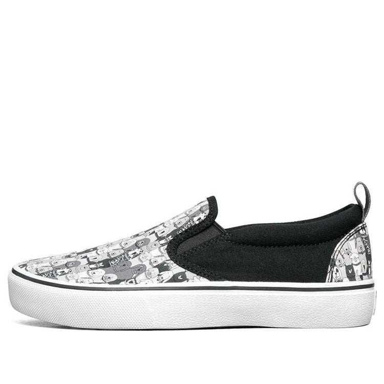 (WMNS) Skechers Bobs Marley Jr Wag Swag 'White Grey Black' 33297-BKGY