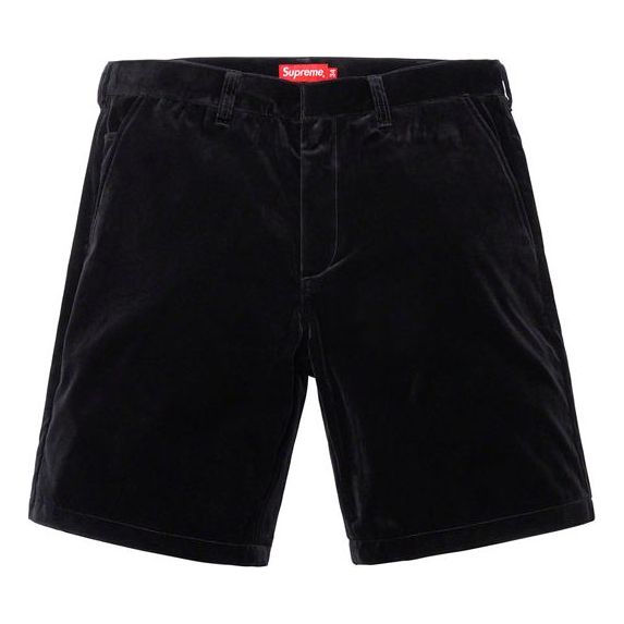 Supreme SS19 Rope Corduroy Work Short Cargo Shorts Unisex Black SUP-SS19-10055
