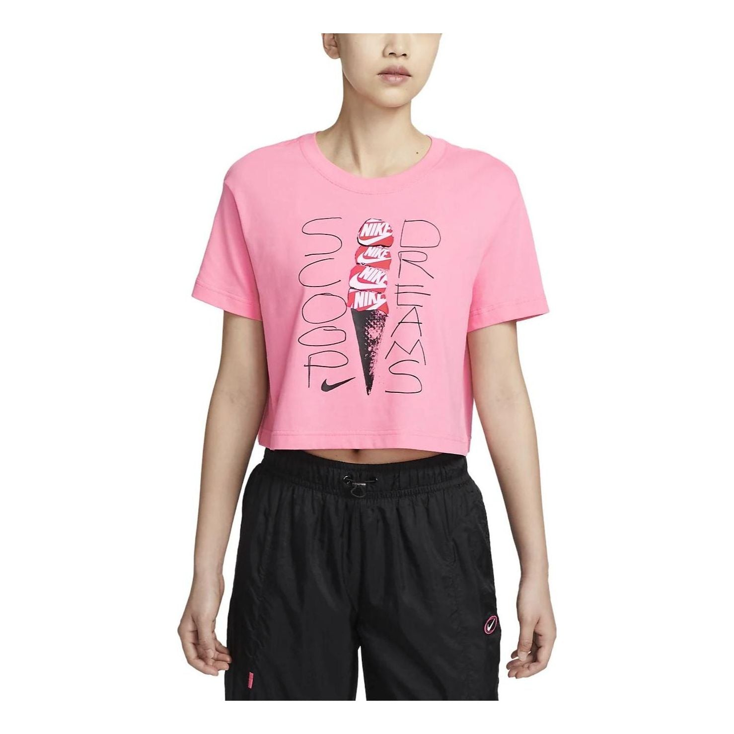 (WMNS) Nike Short Sleeve T-Shirt 'Pink' FB8110-611