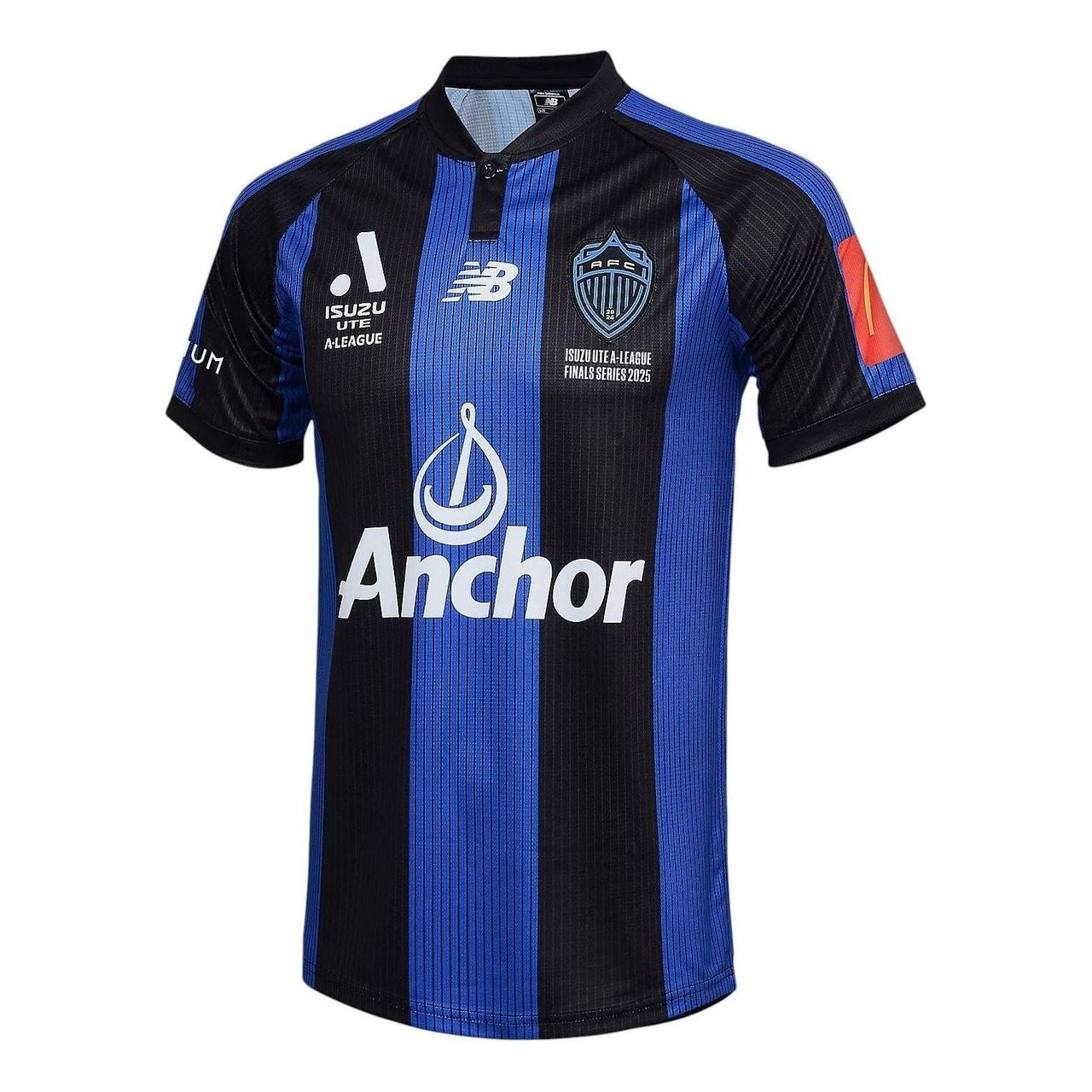 (GS) New Balance Auckland City FC Final Jersey Asia Sizing 'Black Blue' AF89367YBL