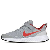 (PS) Nike Revolution 5 Low-Top Grey/Red BQ5672-013