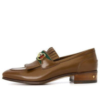 (WMNS) Gucci With Web And Interlocking G Loafer 'Brown' 700182-0G0P0-2360