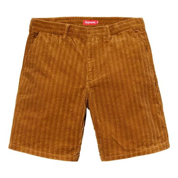 Supreme SS19 Rope Corduroy Work Short Cargo Shorts Unisex Brown SUP-SS19-10057