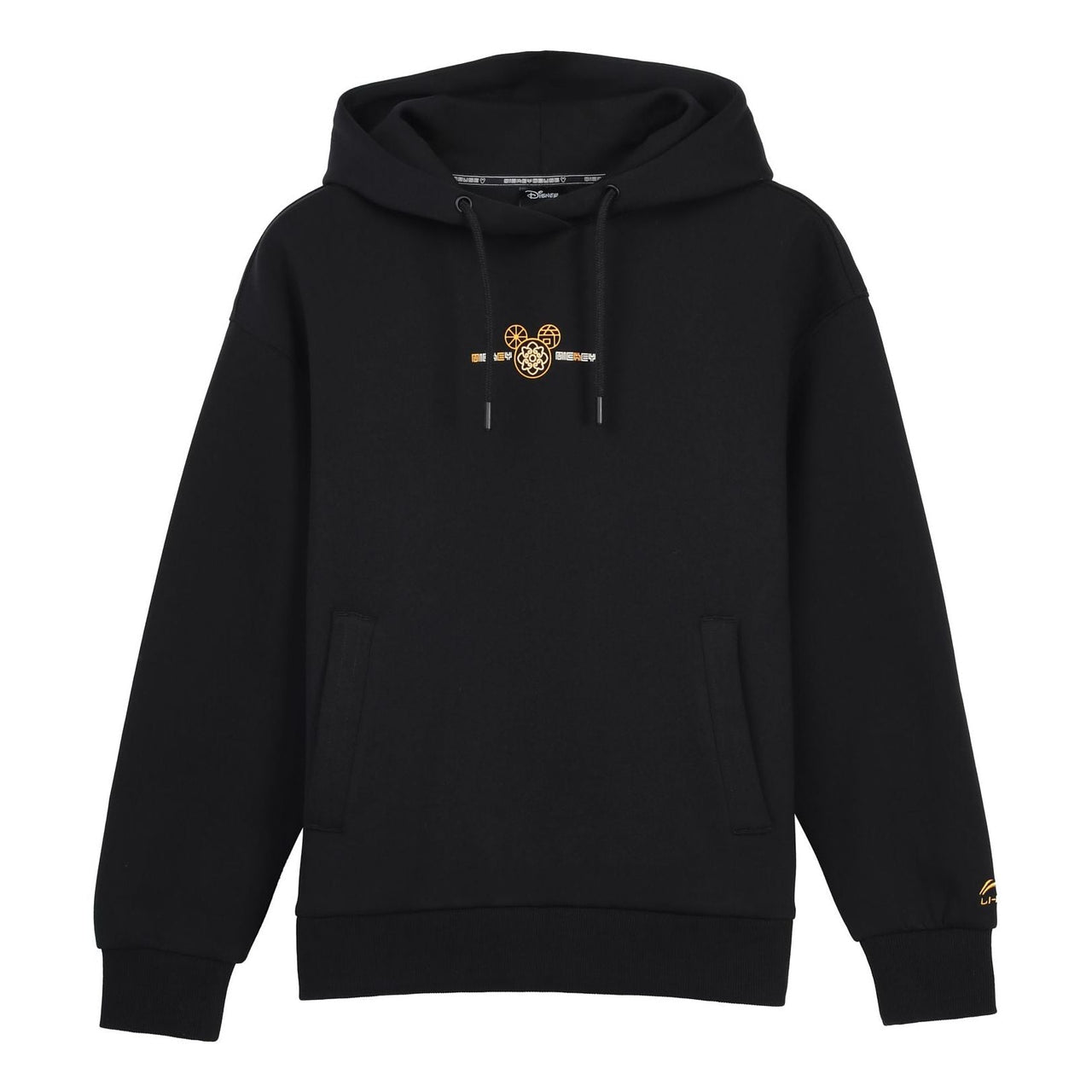 (WMNS) Li-Ning x Disney Crossover Casual Sports Pullover Hoodie 'Black' AWDQ582-3