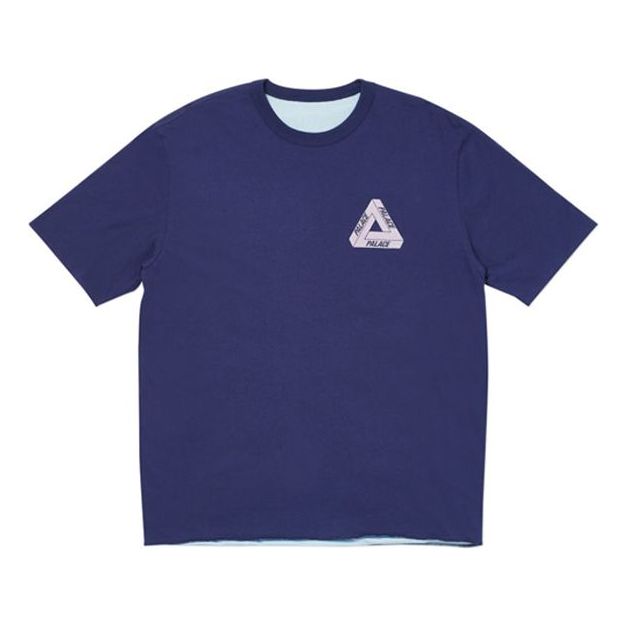 PALACE SS19 Reversible Short Sleeve Unisex Blue P19SS079