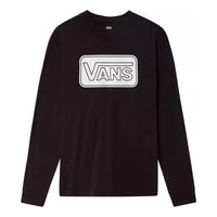 (WMNS) Vans DIY Alphabet Printing Athleisure Casual Sports Long Sleeves Black VN0A4V3VBLK