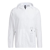 adidas Th Lite Wvjk Solid Color Sports Hooded Jacket White HE9917