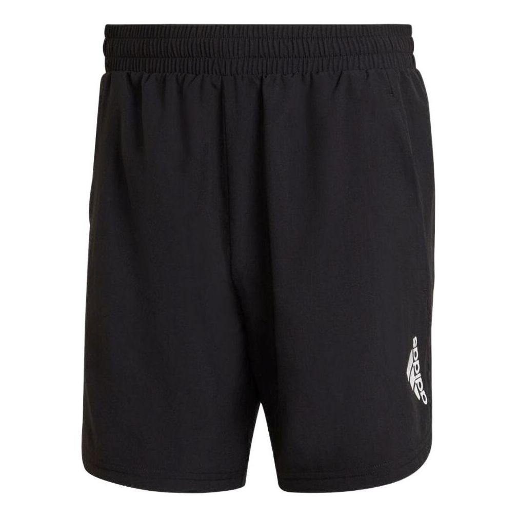 adidas Casual Sports Breathable Logo Training Shorts Black HF7204