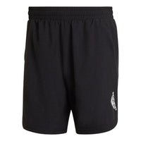adidas Casual Sports Breathable Logo Training Shorts Black HF7204