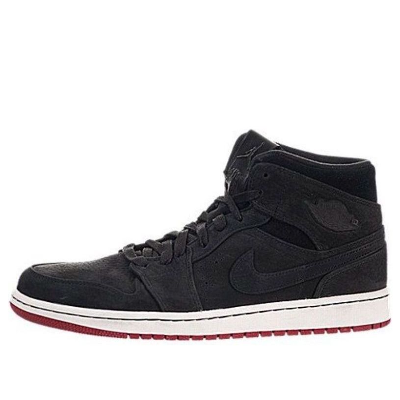 Air Jordan 1 Mid Nouveau 'Black Red' 629151-001