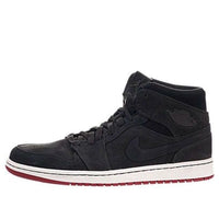 Air Jordan 1 Mid Nouveau 'Black Red' 629151-001