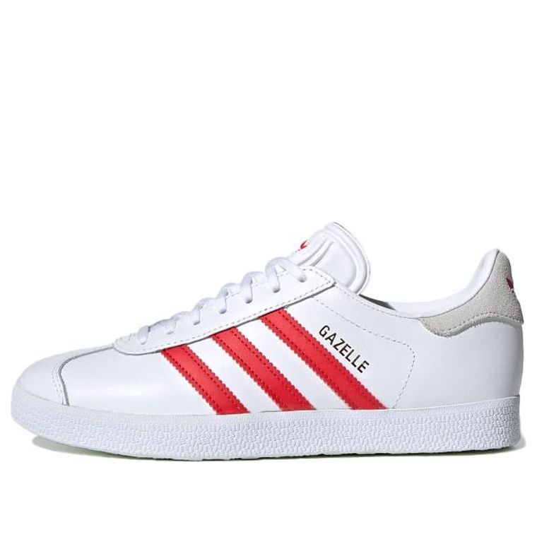 (WMNS) adidas Gazelle 'White Red' FU9909