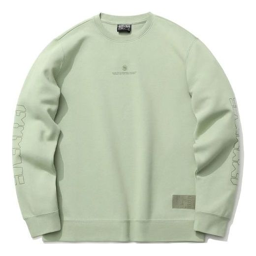 Li-Ning BADFIVE Sports Basketball Series Printing Sports Loose Round Neck Pullover Desert Green AWDR049-2