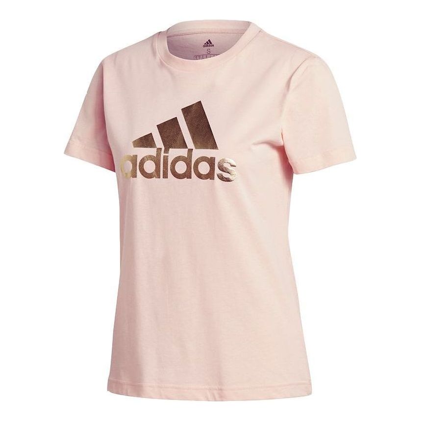 (WMNS) adidas Athletics Graphic Tee Asia Sizing 'Pink' GK3406