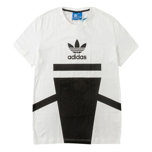 adidas originals Minimalistic Black White Short Sleeve 'White Black' B45880