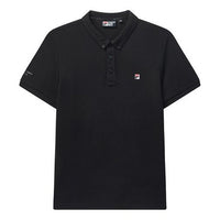 FILA Short Sleeve POLO Stylish Simplicity Sports Short Sleeve Black F11M028171F