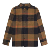 Men's Levis Pocket Plaid Long Sleeves Shirt Colorblock 19587-0137